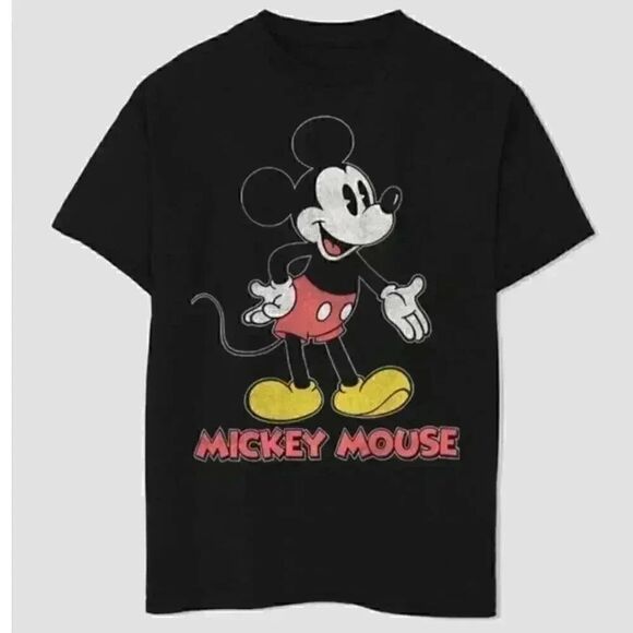 DISNEY 70's Mickey Mouse Unisex Kids Tee Kids Medium - Picture 1 of 6